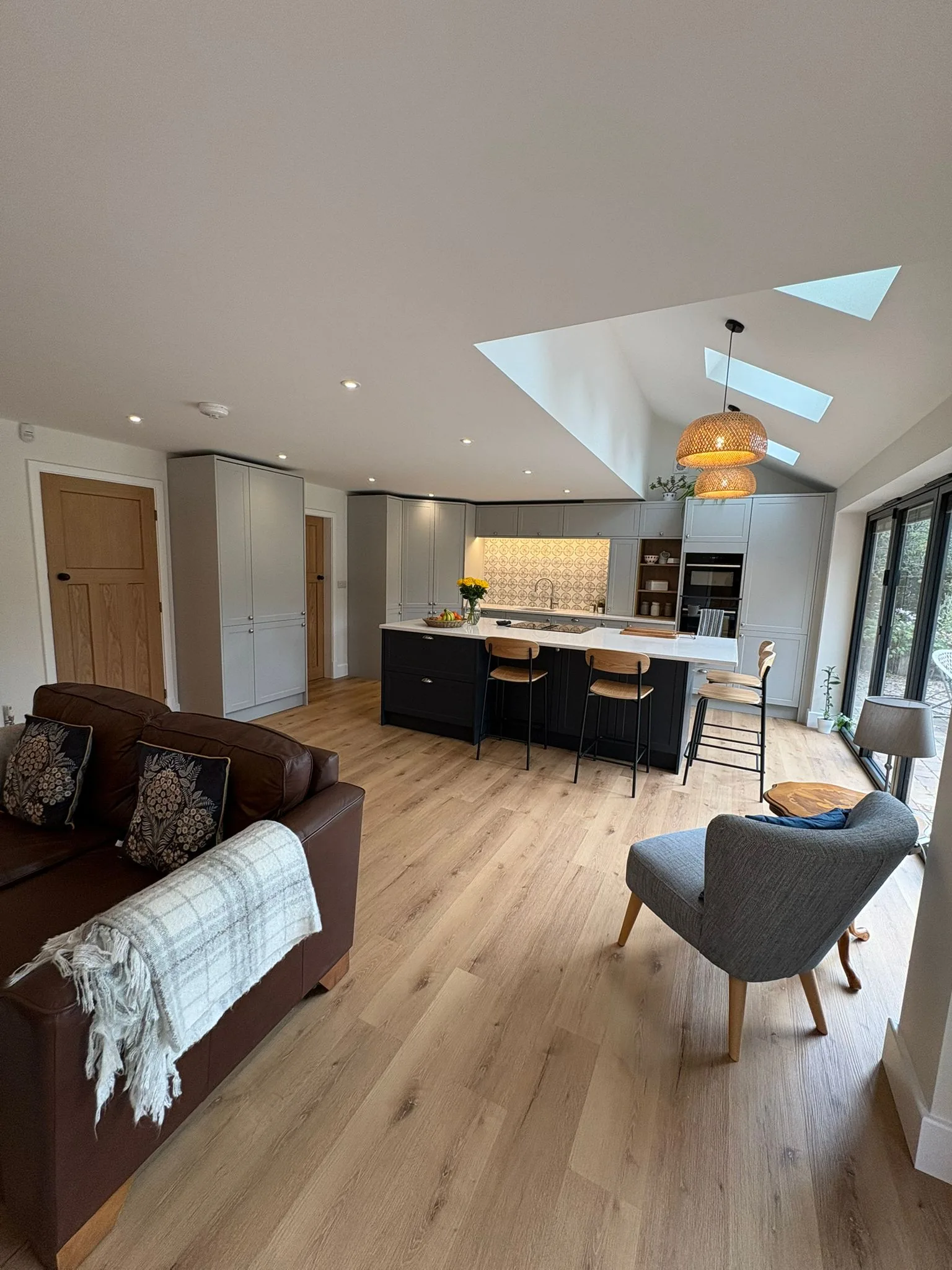 Kitchen extension skylights