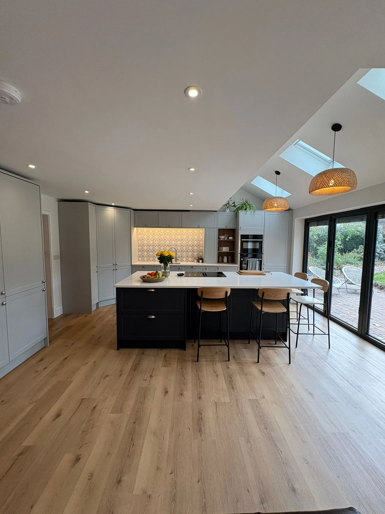 Nailstone kitchen extension bifold doors