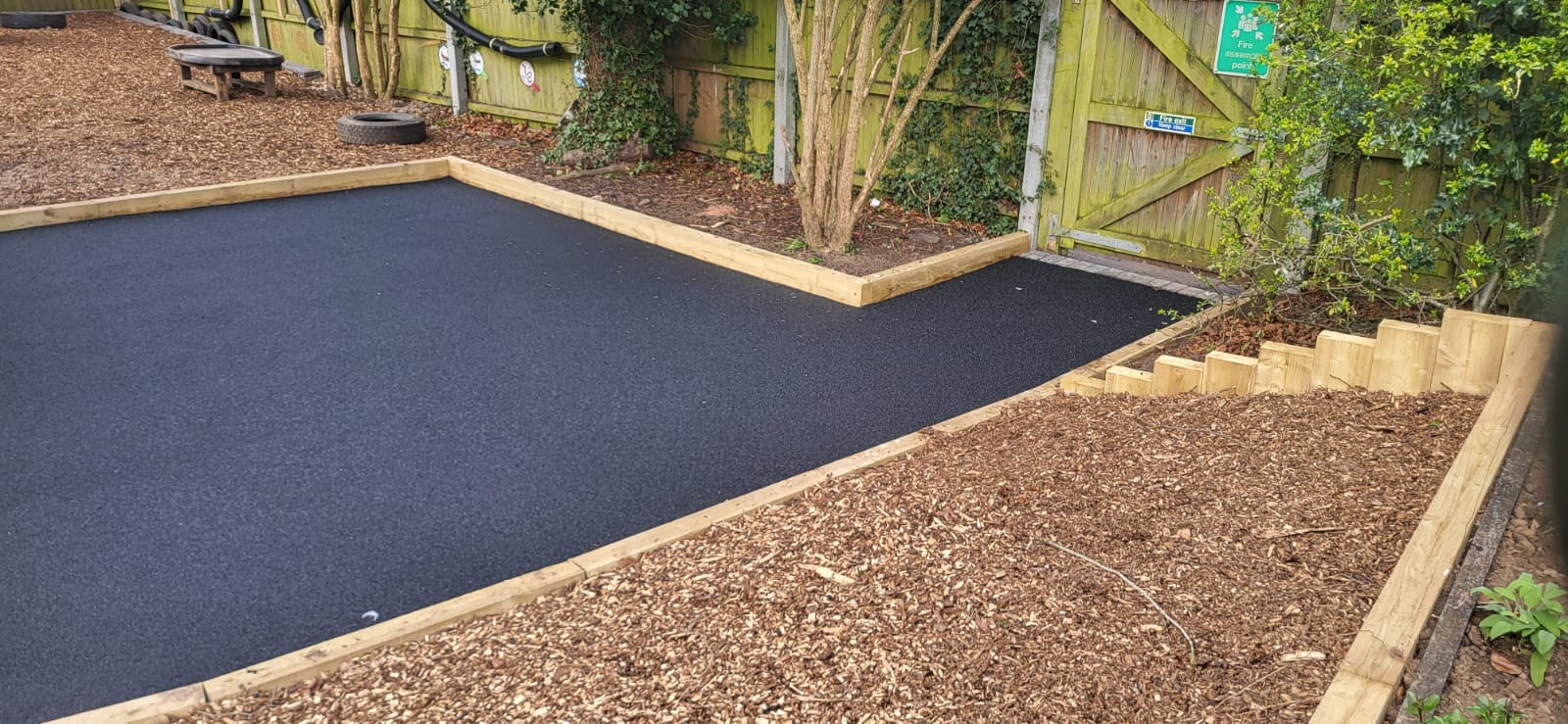 Shooting Stars Nursery bonded rubber play surface Hinckley