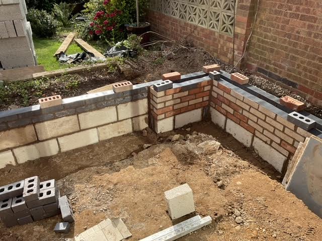 Foundations to DPC on a single-storey extension in Bulkington by Parker Grears Developments — foundations are where accurate QS measurement matters most