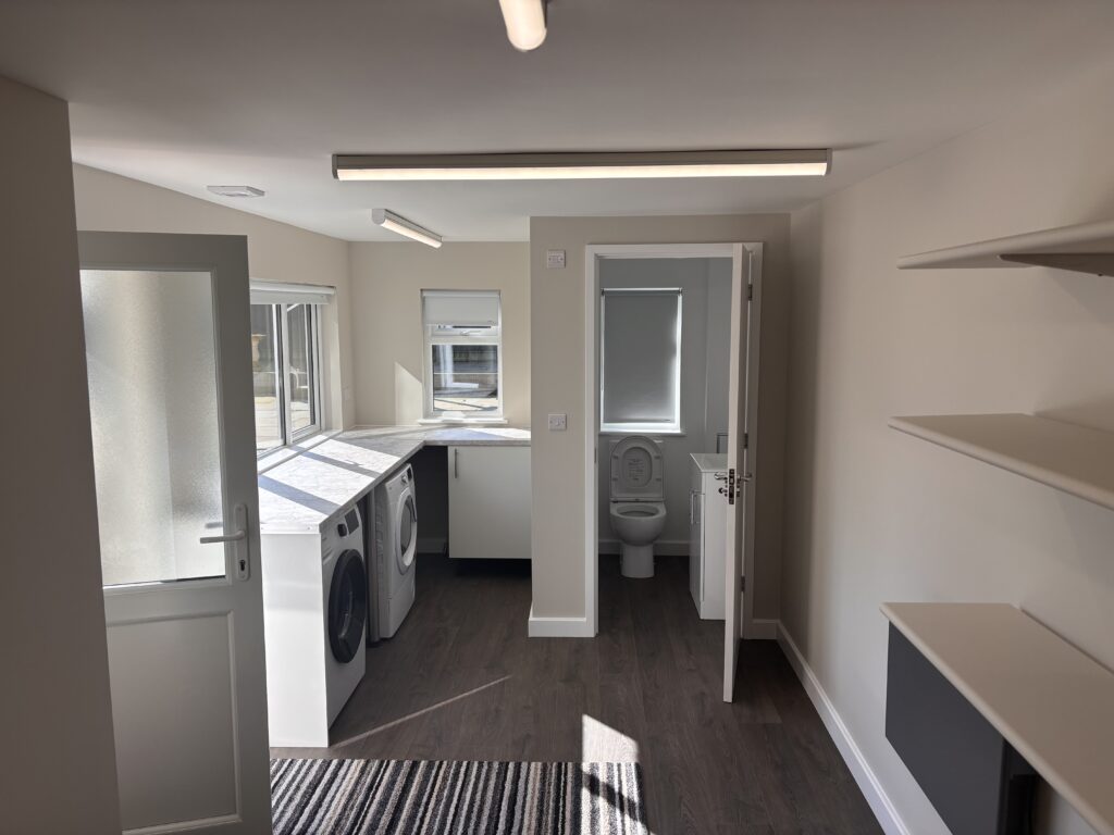 Completed garage conversion in Stockingford, Nuneaton, with utility and WC