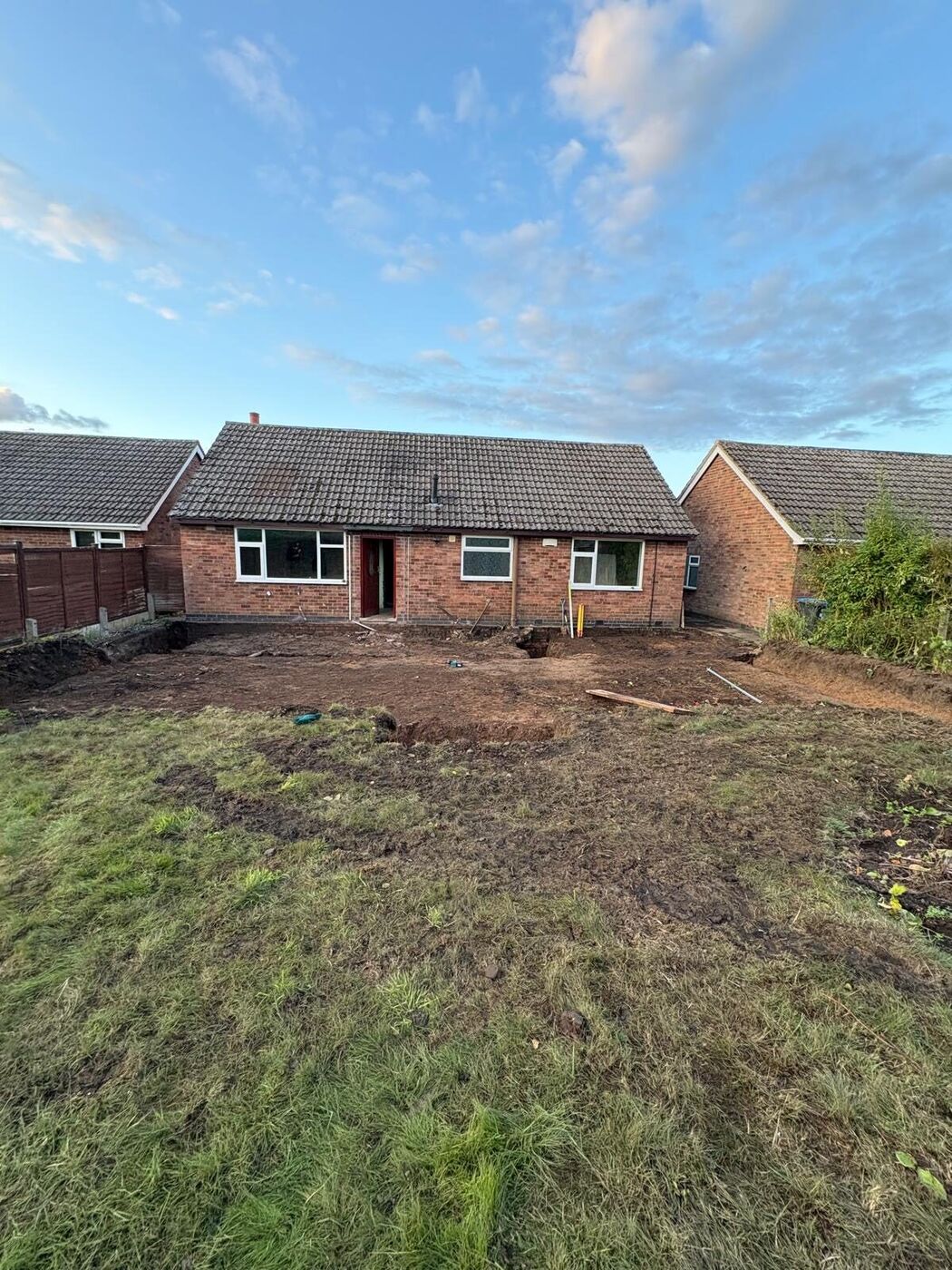 The Wolvey property rear before the remodel and extension